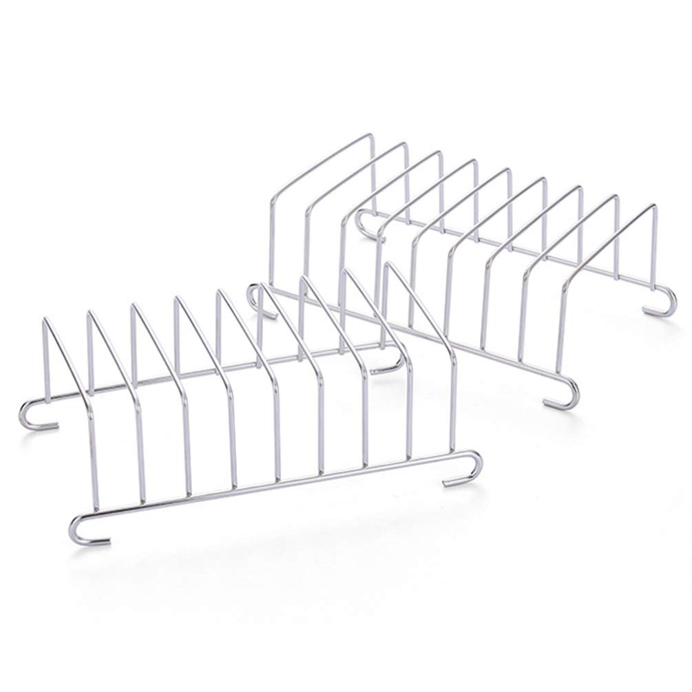 Yardwe 2-Piece Stainless Steel Toast Bread Rack Holder - 8 Slice Capacity, Cooling Grid for Air Fryer & Countertop - Perfect for Toasting, Baking, and Serving Bread