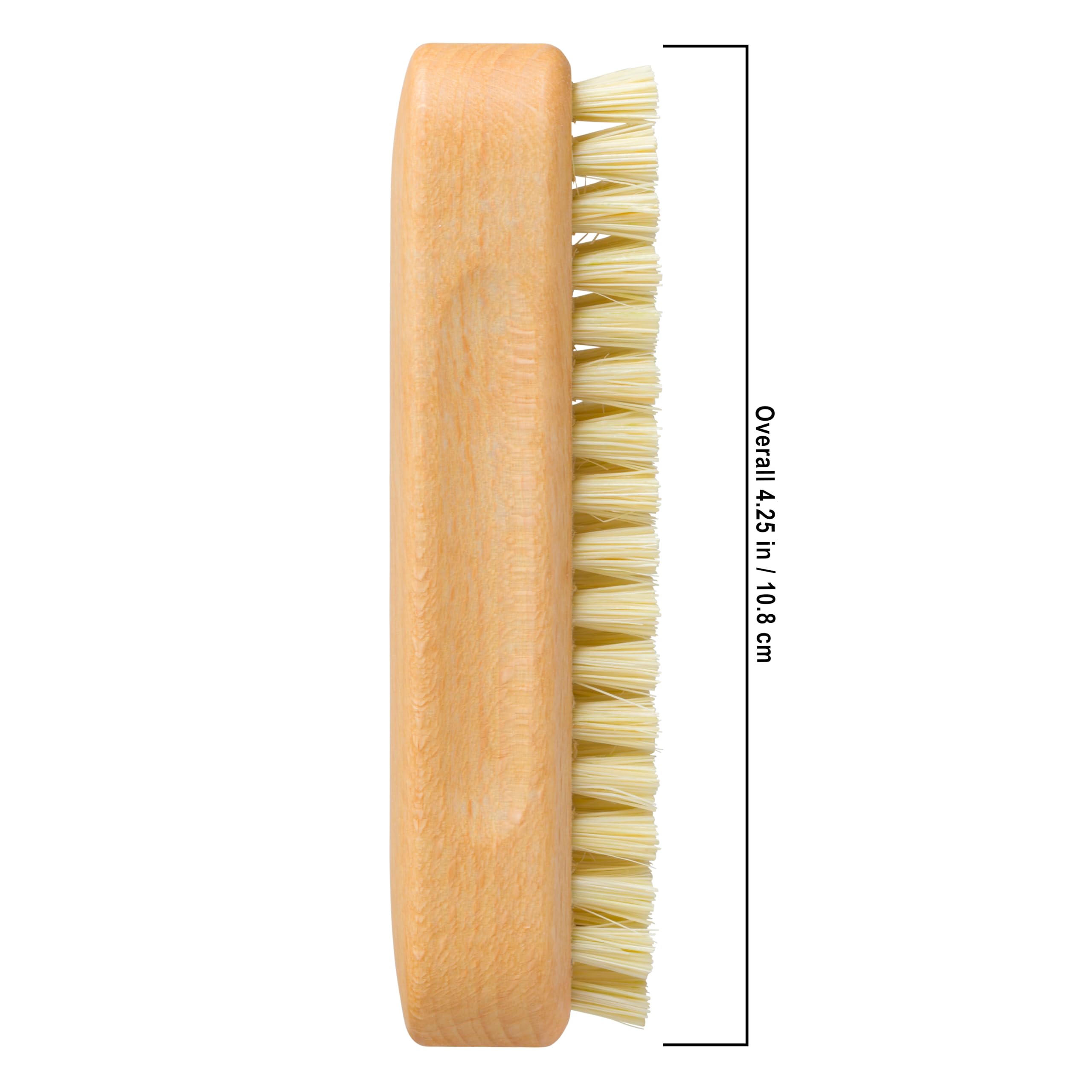 REDECKER Tampico Fiber Garden Nail Brush with Oiled Beechwood Handle - 4.25 Inch Wooden Nail Cleaner for Gardeners & Outdoor Enthusiasts - Perfect for Removing Dirt from Fingernails After Gardening, Camping or DIY Projects