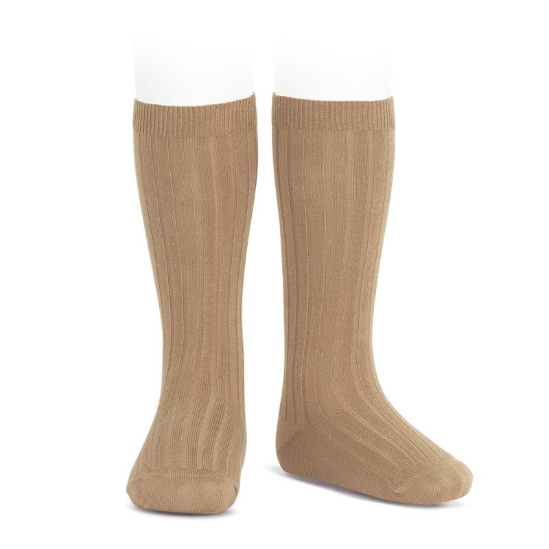 Warm Camel Wide Ribbed Knee High Socks for Women - Cozy Winter Boot Socks for Hiking, Snow Boots & Cold Weather Outfits