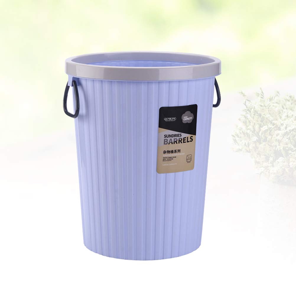 1pc Purple Steel Wool Trash Bin - Unscented Kitchen & Office Waste Basket for Garbage, Paper, Gelatin Art - Simple & Durable for Home, Office, or Studio Use