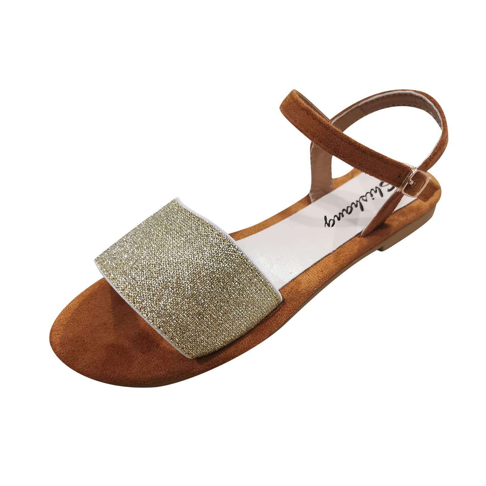 Women's Comfortable Flat Buckle Casual Sandals - Size 7-11 | Summer Beach Walking Shoes, Vacation Outfits & Everyday Fashion | Breathable Lightweight Sandals for Travel, Daily Wear & Warm Weather Outfits | Perfect for Beach Vacations, City Walks and Summer Adventures