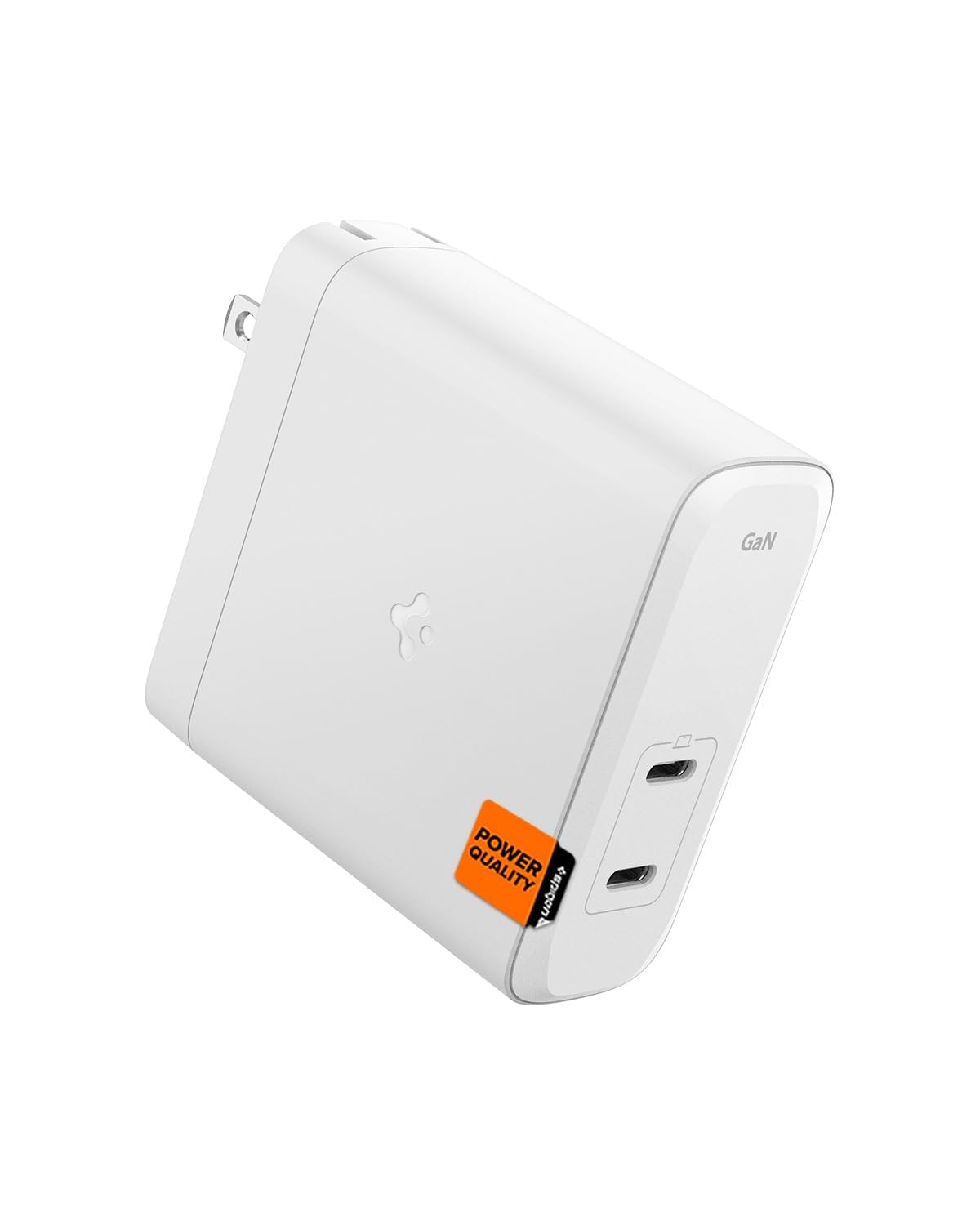 Spigen GaN III 1402 PD3.1 140W Fast Wall Charger with Dual USB-C Ports - Super Fast Charging for MacBook Pro 16/14/13, Vision Pro, M3/M2 Max, Galaxy Book, Dell, iPad - Compact Foldable Design for Travel & Home Use