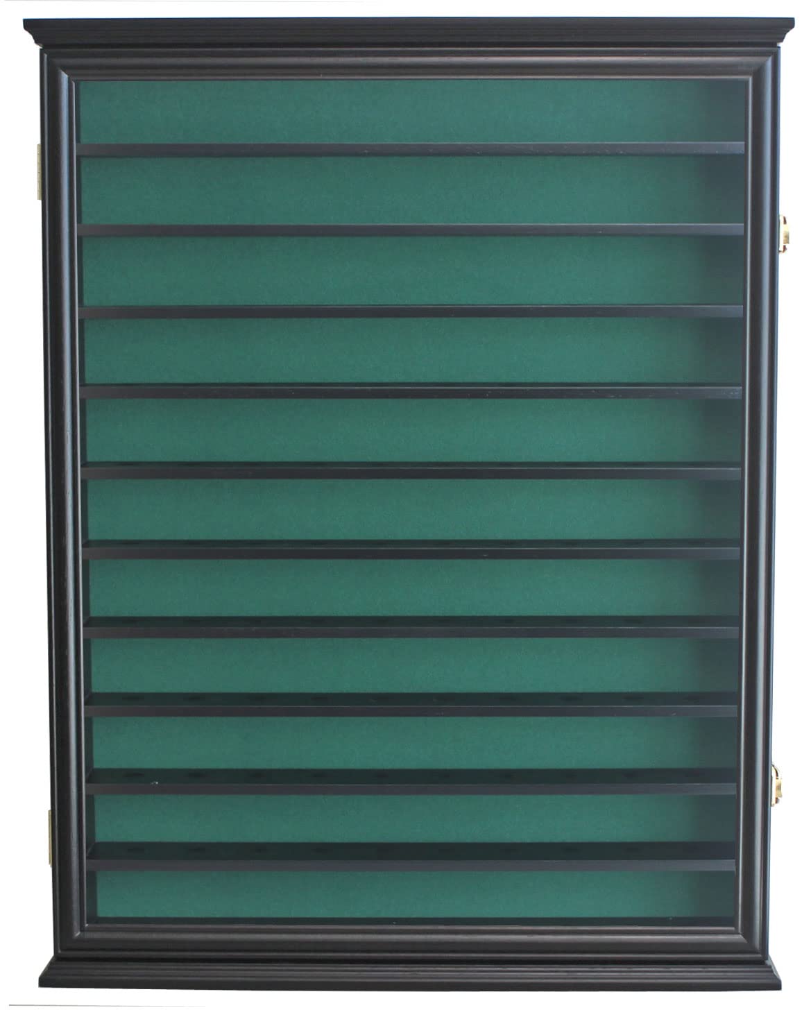 110 Golf Ball Display Case Wall Cabinet - UV Protection Door, Black Finish - Perfect Golf Gift for Men, Home & Office Decor, Golf Clubhouse Display