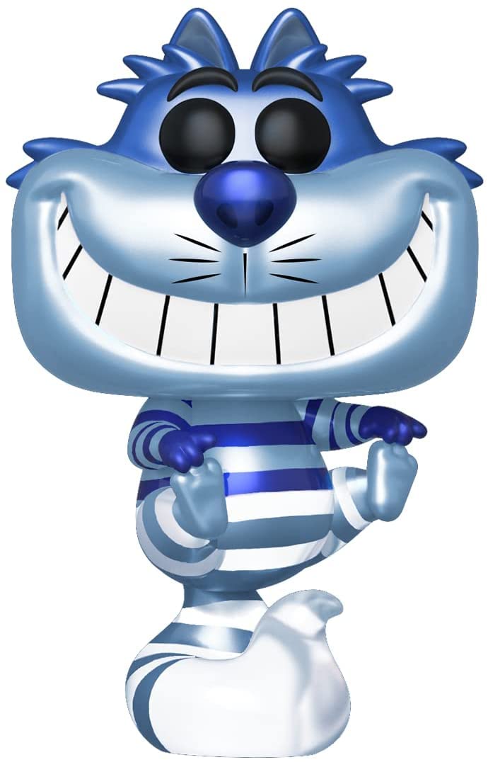 Funko Pop Disney: Make A Wish - Metallic Cheshire Cat Collectible Figure with Eco Tek Protector Case | Perfect for Disney Fans, Collectors & Home Decor