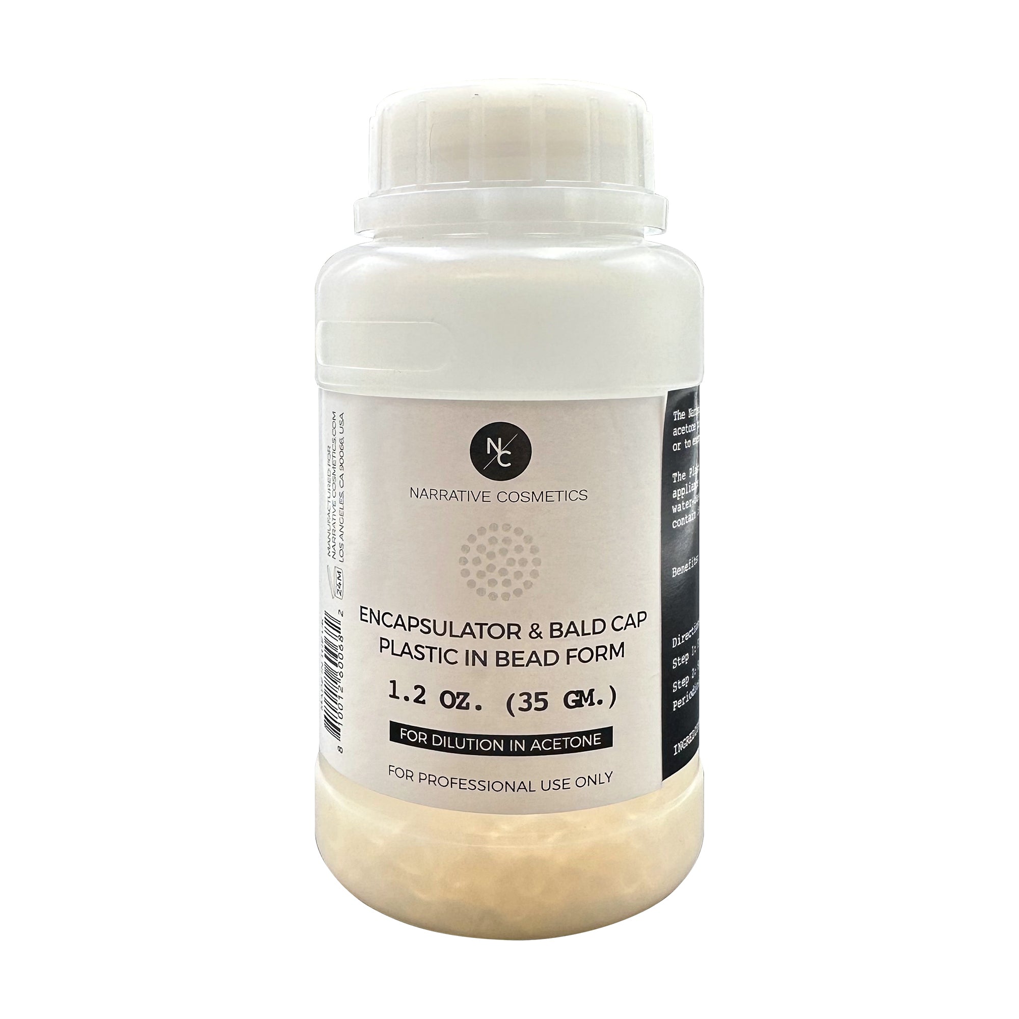 Professional Encapsulator Beads for Prosthetics & Bald Cap Creation - Acetone Dilution Solution | Perfect for Special FX Makeup & Cosplay Costume Design
