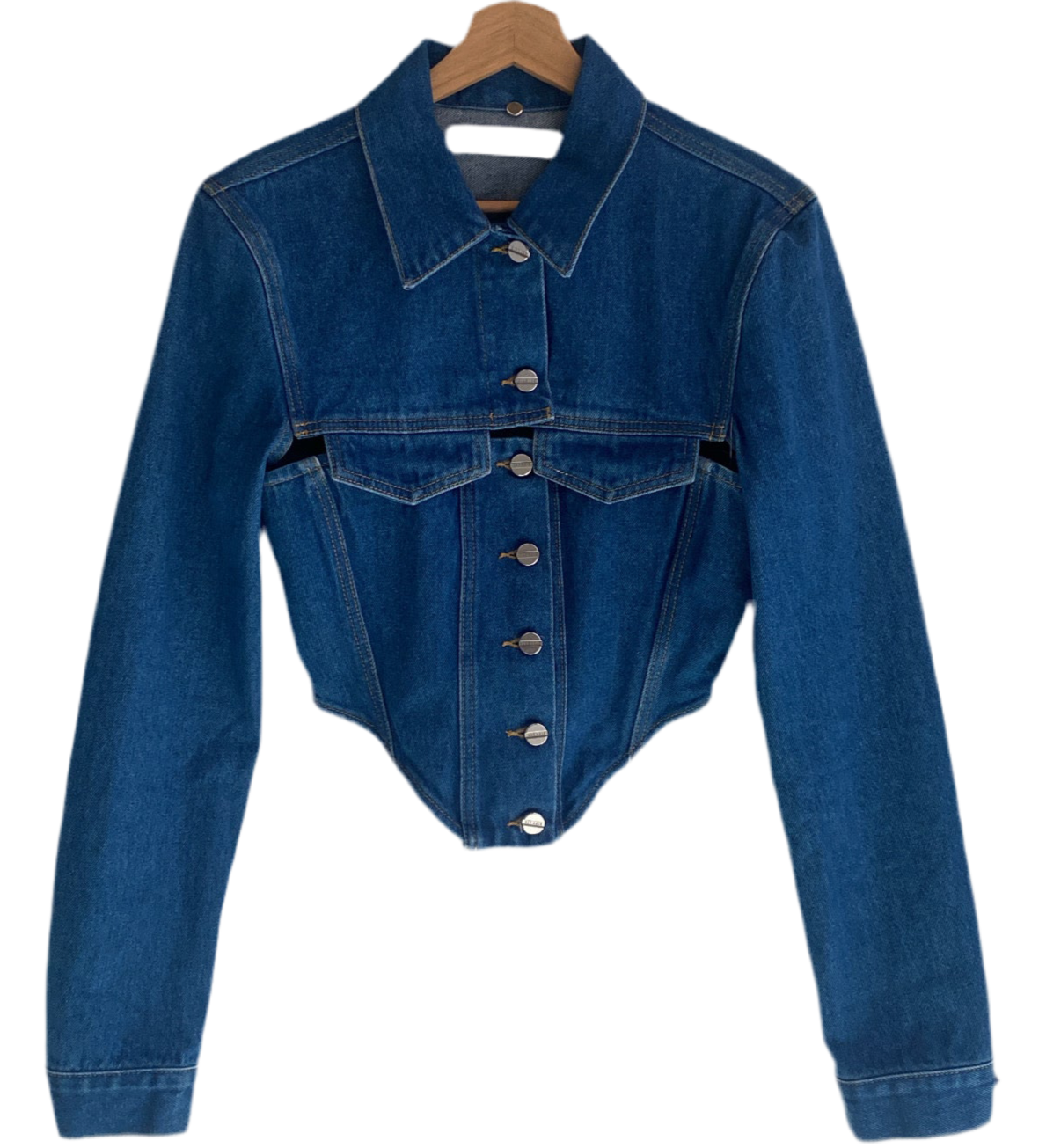 Dion Lee Women's Denim Corset Jacket - Size XS/S | Stylish Fashion Outerwear for Night Out & Party Wear