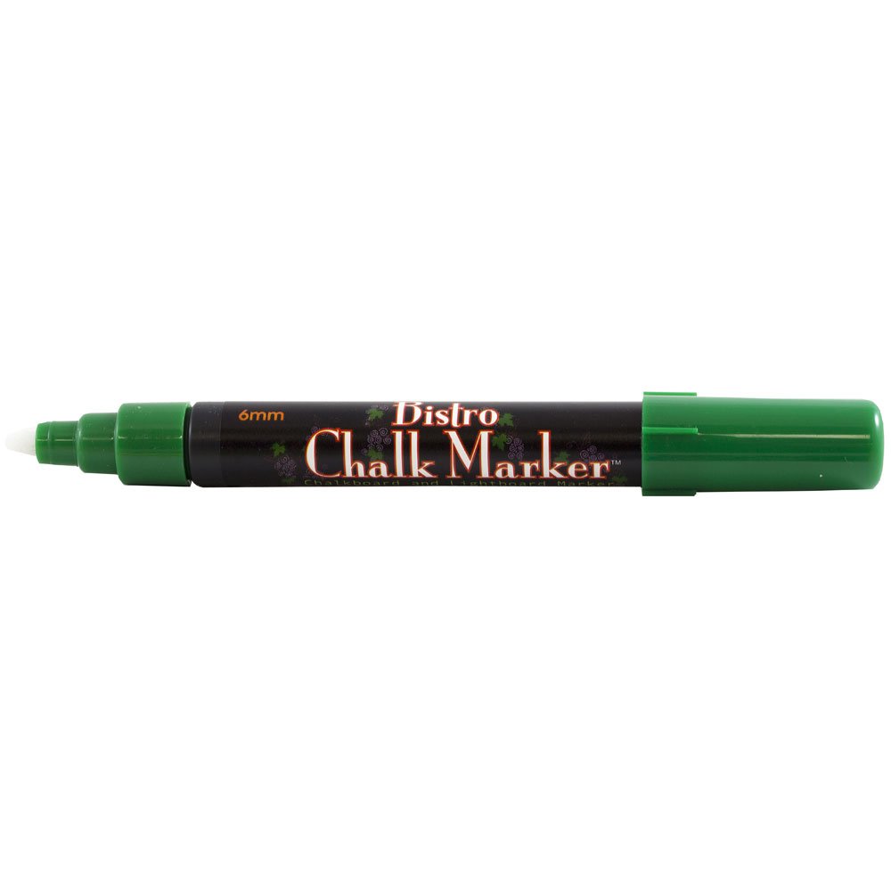 JAM Paper Dustless Erasable Chalk Markers - Broad Tip Liquid Chalk Pen - Vibrant Green - Non-Toxic & Smudge-Proof - Perfect for Restaurants, Cafes, Schools & DIY Chalkboard Signs