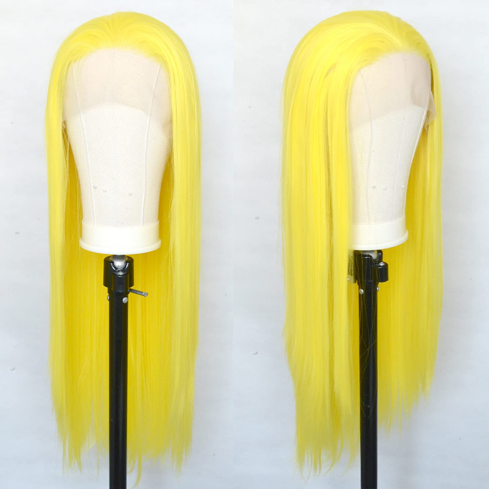 Lemon Yellow Lace Front Wig 22