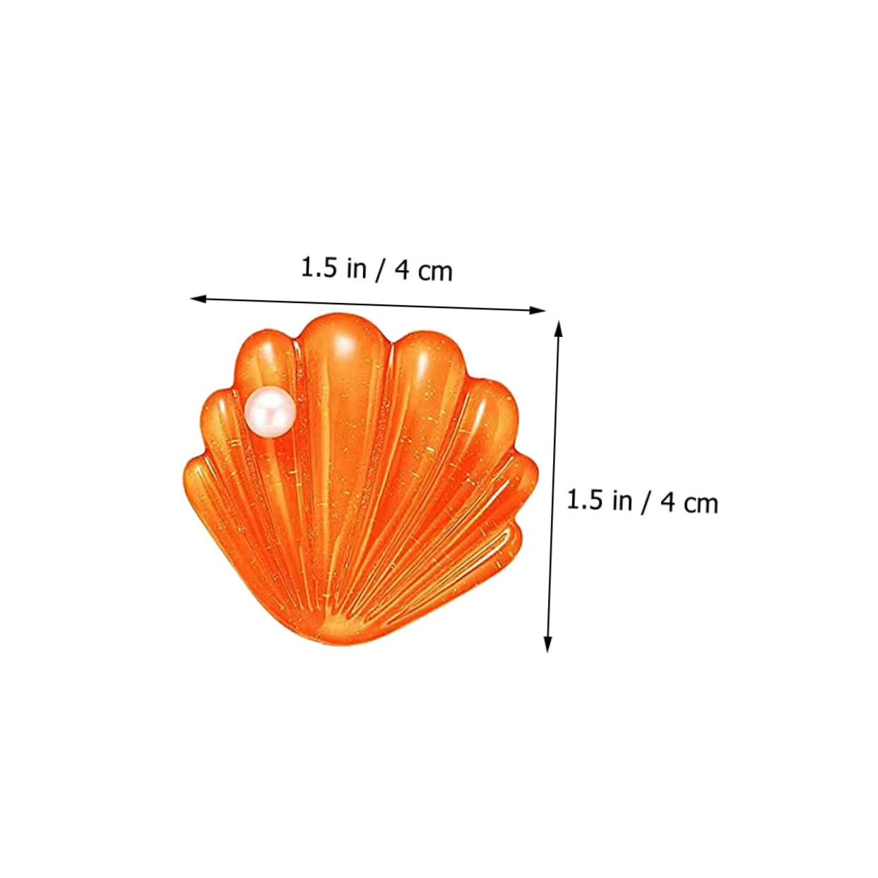 Mermaid Hair Clips 4Pcs - Seashell Barrettes for Girls, Styling Accessories for Beach & Party