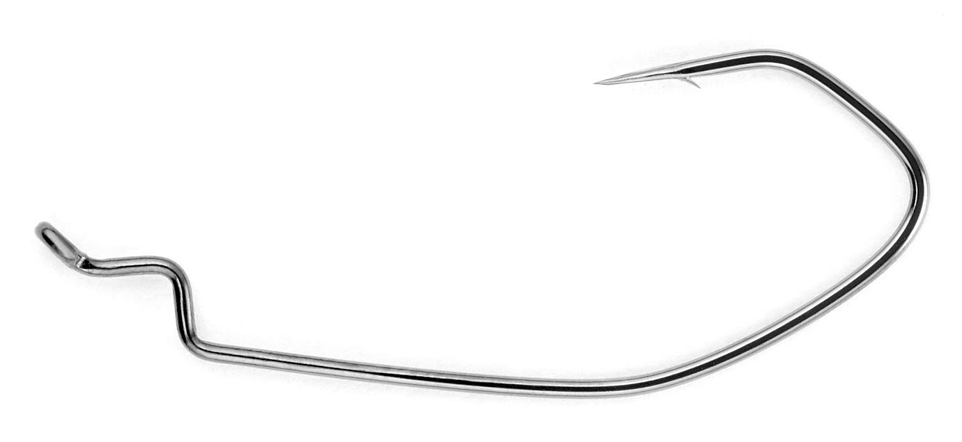 Owner 5133 Down Shot Offset Light Wire Fishing Hooks - Premium Bass Fishing Hooks for Freshwater & Saltwater Angling - Perfect for Drop Shot Rigging and Finesse Fishing Techniques
