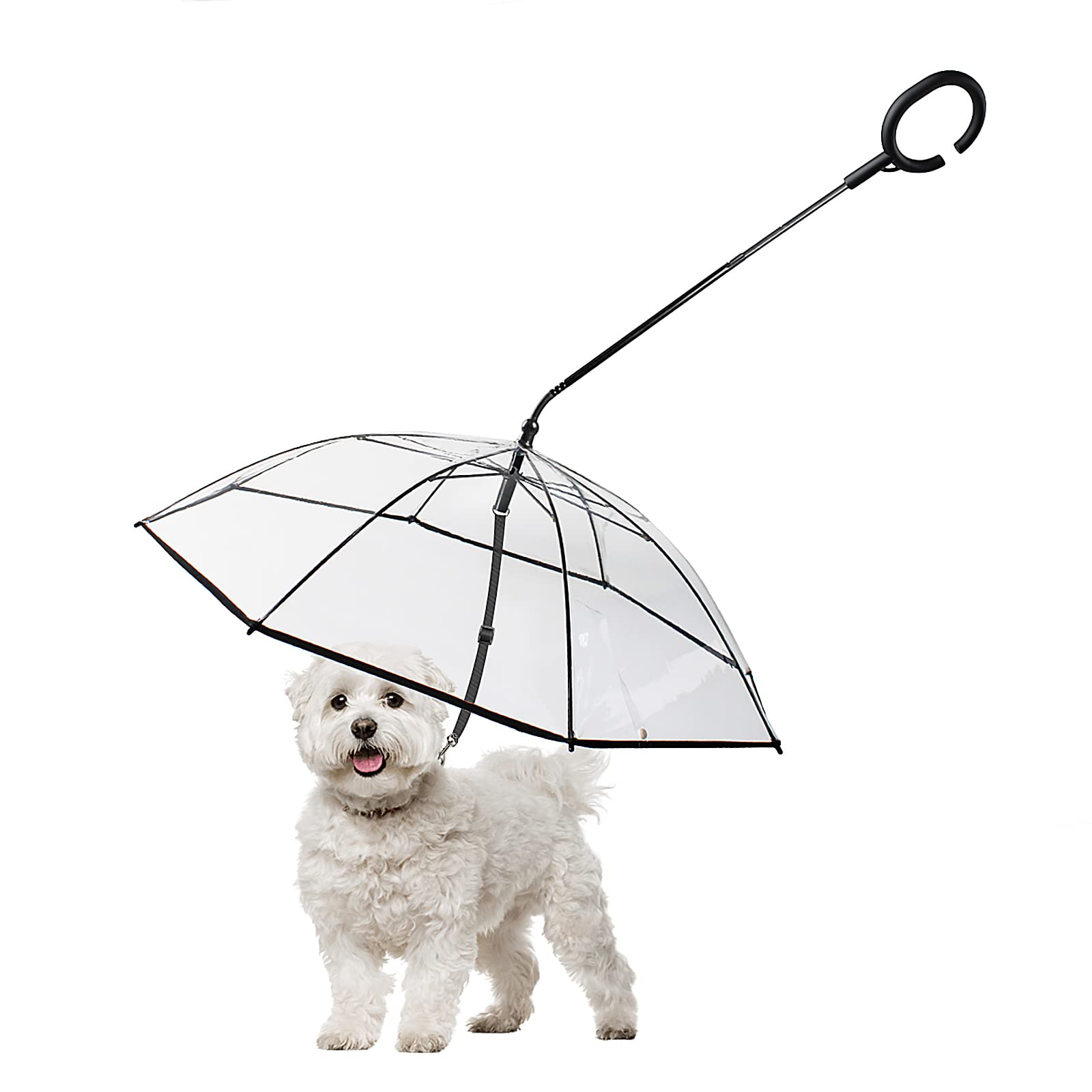 Waterproof Pet Umbrella for Small Dogs - Adjustable Leash & Lightweight Design - Perfect for Rainy Day Walks, Outdoor Adventures & Travel Accessories
