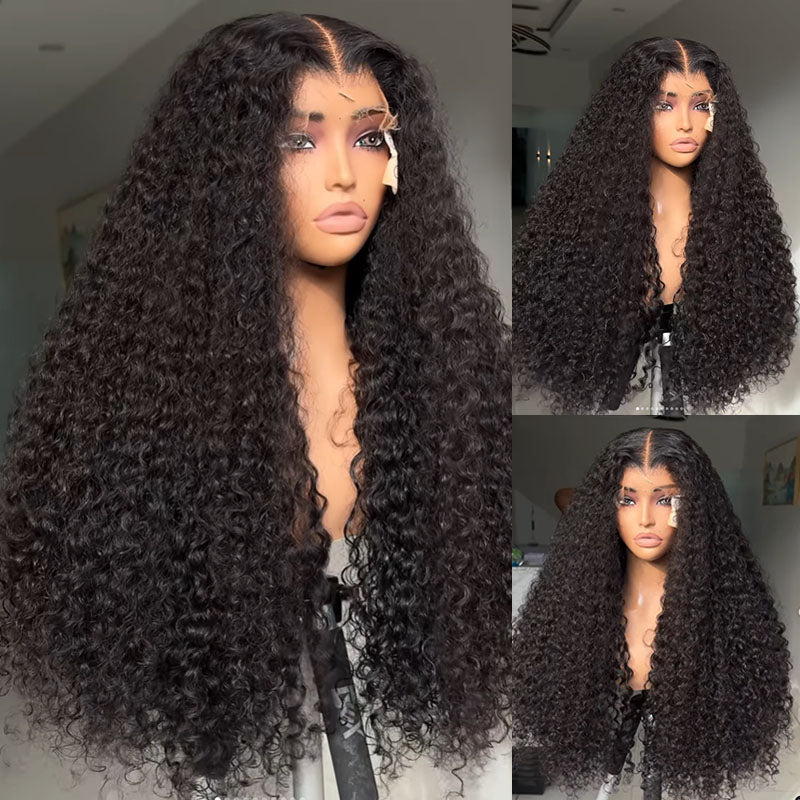 15A Grade Small Curly Human Hair Wig - Eullair Double Drawn with Full Ends Transparent HD Lace Frontal Wigs for Women | Natural Look for Daily Wear, Parties & Special Occasions