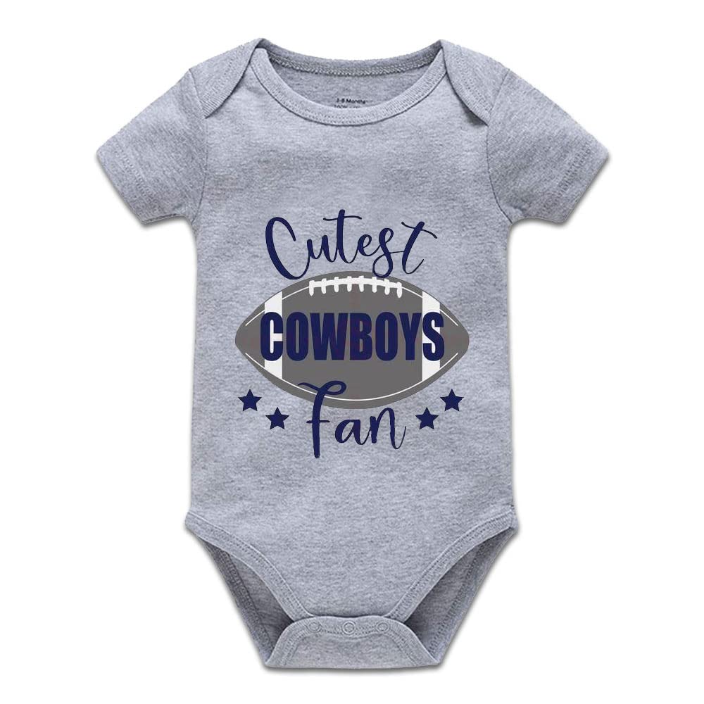 Adorable Cowboys Fan Baby Onesie - Cute Newborn Romper for Boys & Girls - Perfect for Game Day, Photo Shoots & Playtime