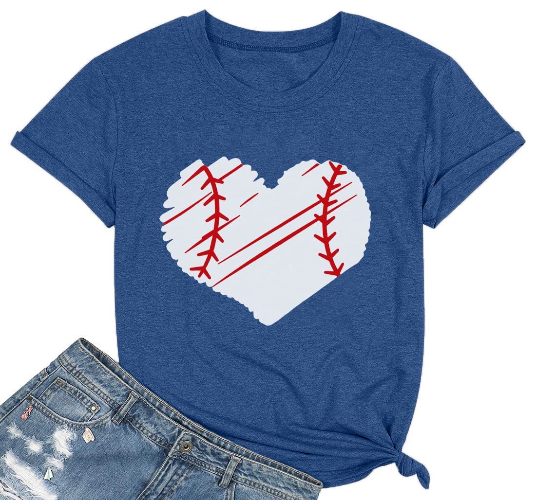 Plus Size Women's Funny Baseball Graphic Tee - Casual Short Sleeve T-Shirt for Women | Comfortable & Stylish Baseball Shirt for Everyday Wear, Sports Events & Casual Outings