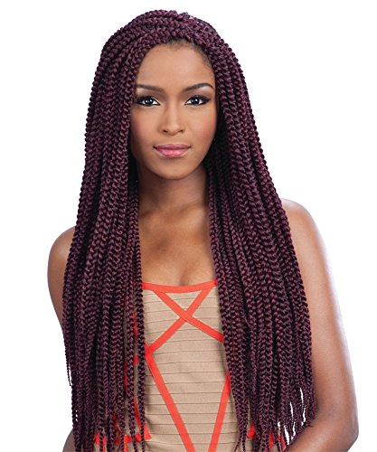 Freetress 30 Inch Medium Box Braid Crochet Hair - Bulk Synthetic Braiding Hair for Protective Styles & Natural Looks | Perfect for Box Braids, Twist Outs & Everyday Wear