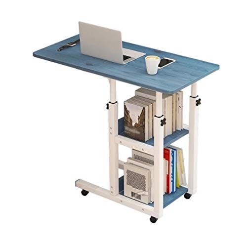 Adjustable Laptop Desk with Movable Design - Wooden Desktop & Sturdy Iron Frame for Bed, Sofa, or Office Use - Perfect for Working, Studying, or Relaxing in Bed