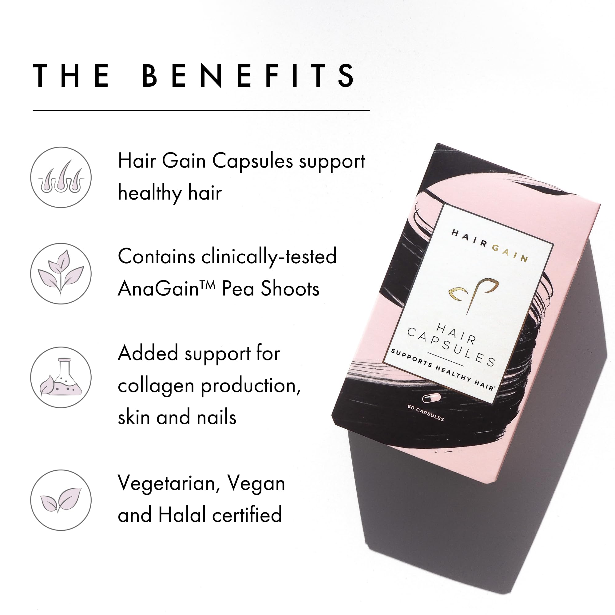Premium Biotin Hair Growth Supplement with Enhanced Vitamin Complex | Supports Fuller, Thicker Hair, Healthy Skin & Strong Nails | Vegan Capsules for Women | 3 Month Supply | Perfect for Daily Hair Care Routine & Postpartum Recovery