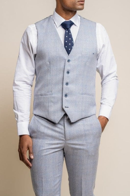 Cavani Caridi Men's Slim Fit Waistcoat Vest | Formal & Casual Waistcoat for Weddings, Office & Evening Events | Premium Slim Fit Vest for Men