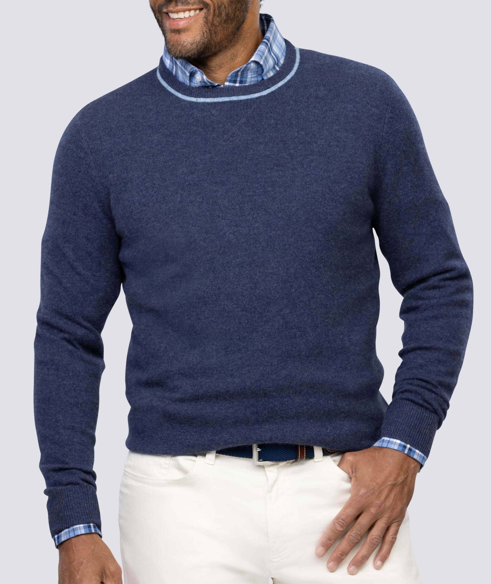 Premium McGregor Cashmere Crewneck Sweater for Men - Soft & Warm Winter Knitwear - Ideal for Office, Travel & Casual Outfits