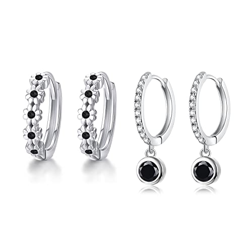 Black CZ Dangle
