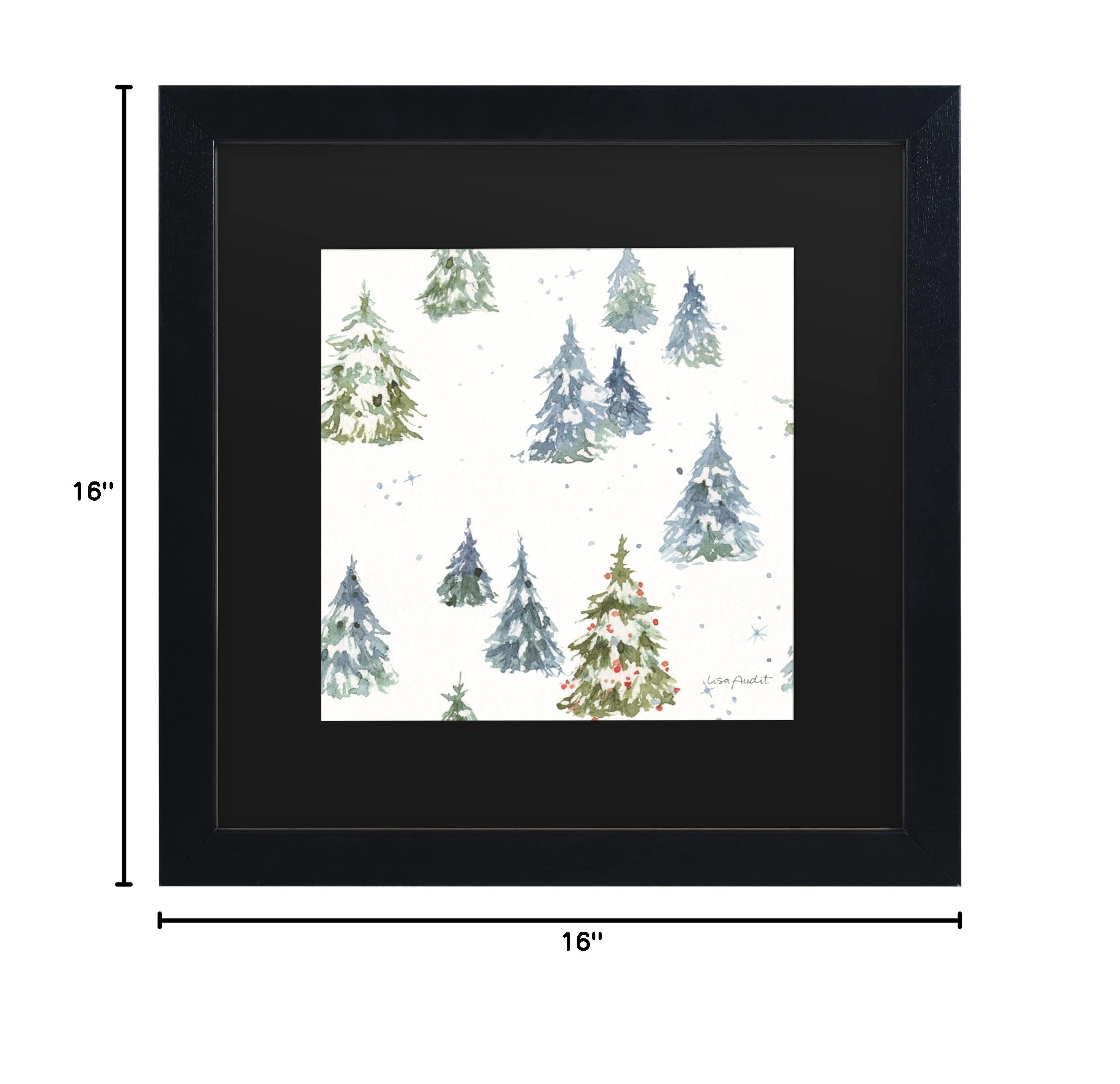 Trademark Fine Art 'Welcoming Santa 12' Canvas Wall Art by Lisa Audit - Christmas Holiday Home Decor for Living Room, Bedroom & Office