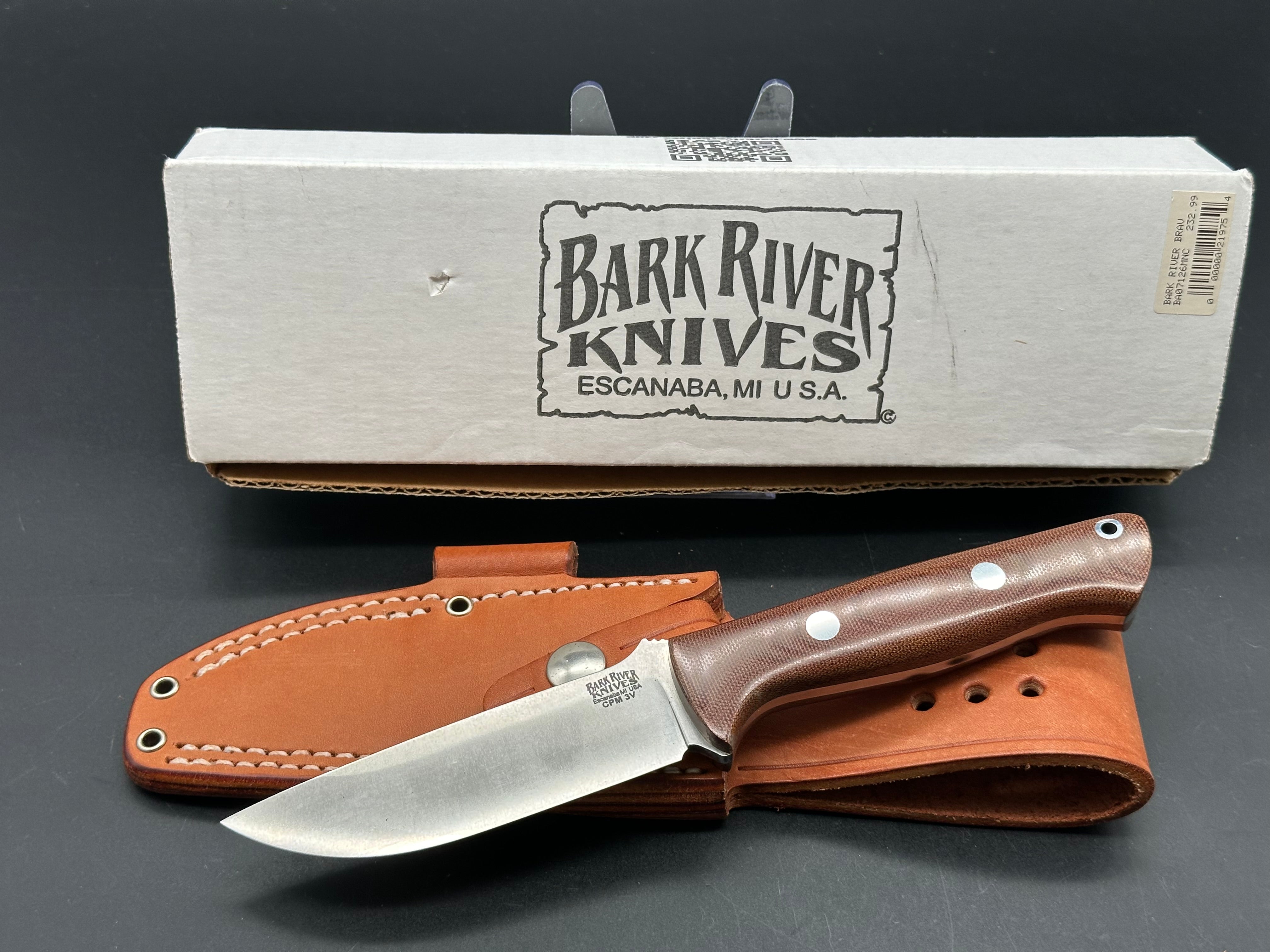 Bark River Bravo 1 LT CPM 3V Knife - High-Performance Outdoor Survival Blade for Hunting, Camping & Bushcraft