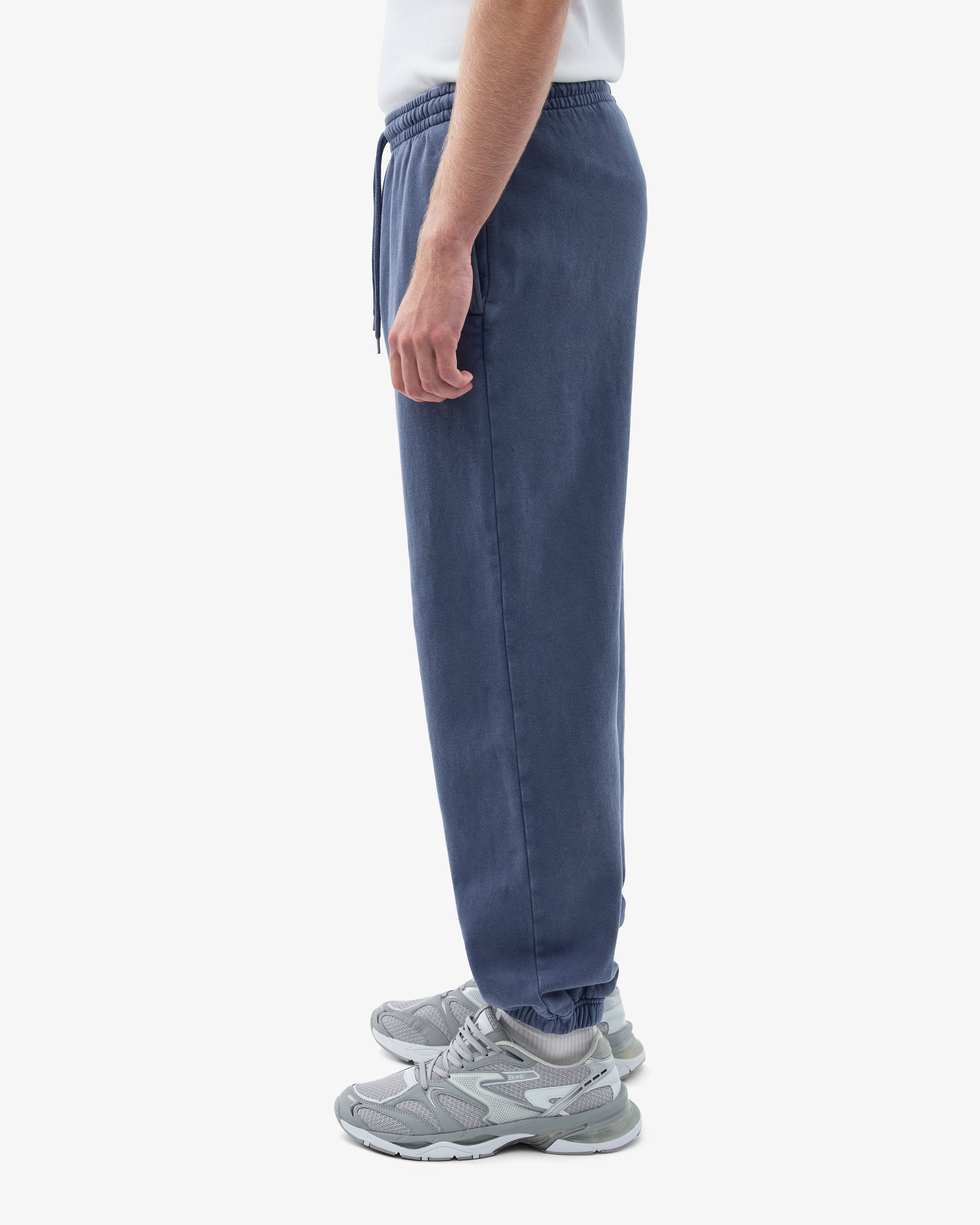 Organic Relaxed Sweatpants for Women - Soft Comfortable Lounge Pants in Neptune Blue - Perfect for Yoga, Home Wear and Casual Outfits