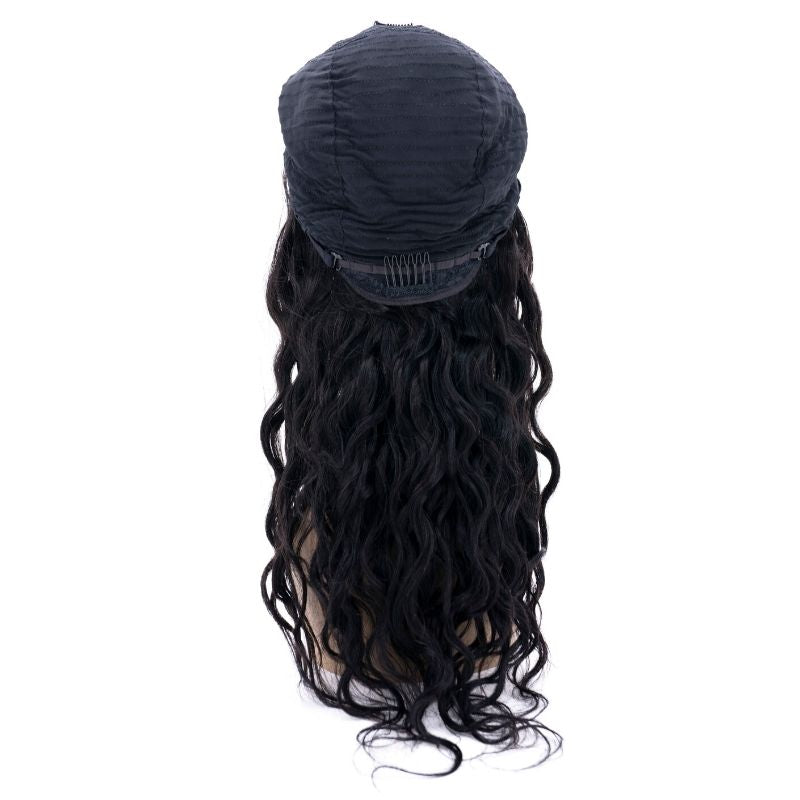 Beach Wave U Part 100% Human Hair Wig - Natural Looking Wavy Lace Front Wig for Women | Perfect for Daily Wear, Cosplay & Special Occasions