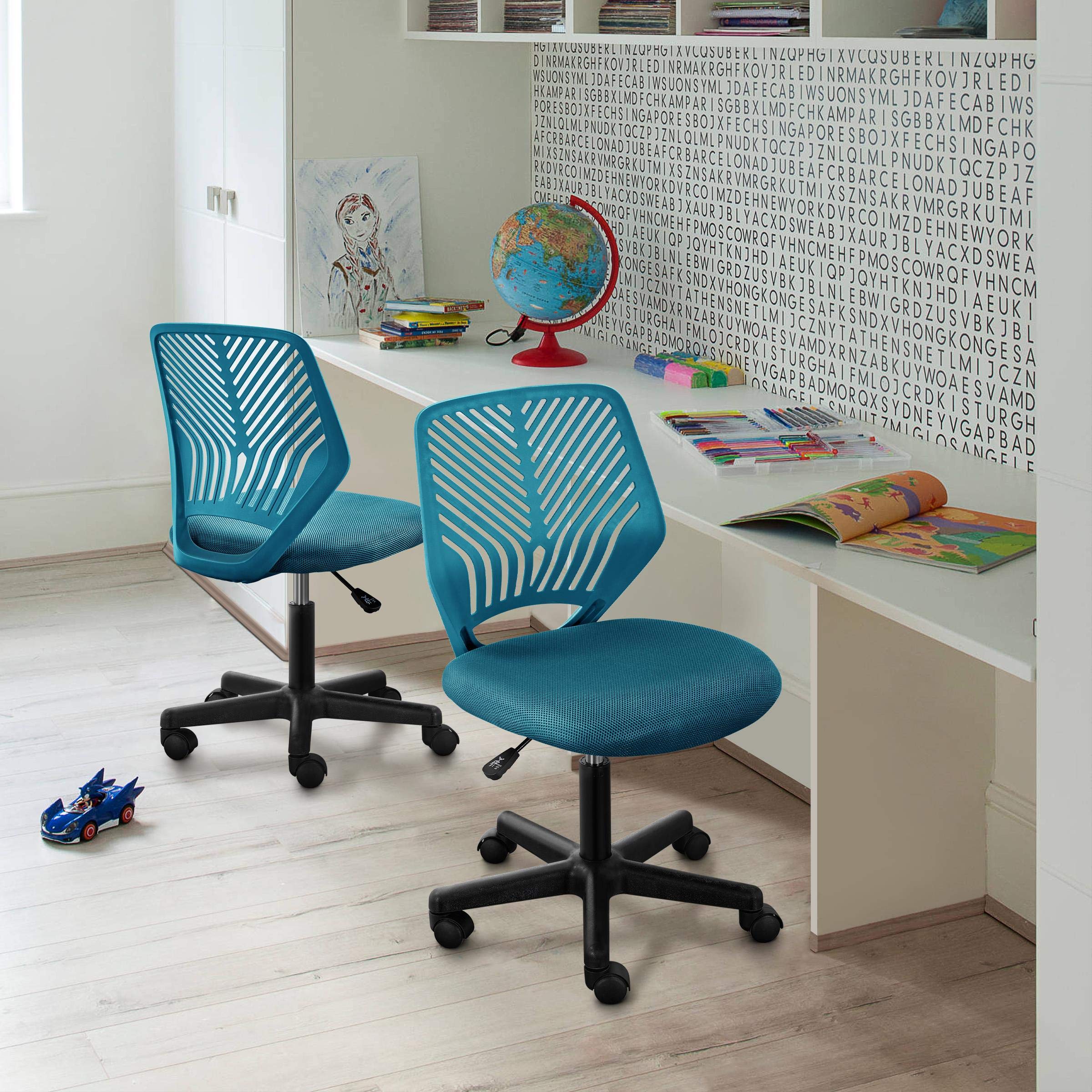 Yaheetech Kids Study Chair - Adjustable Height, Lumbar Support for Bedroom & School