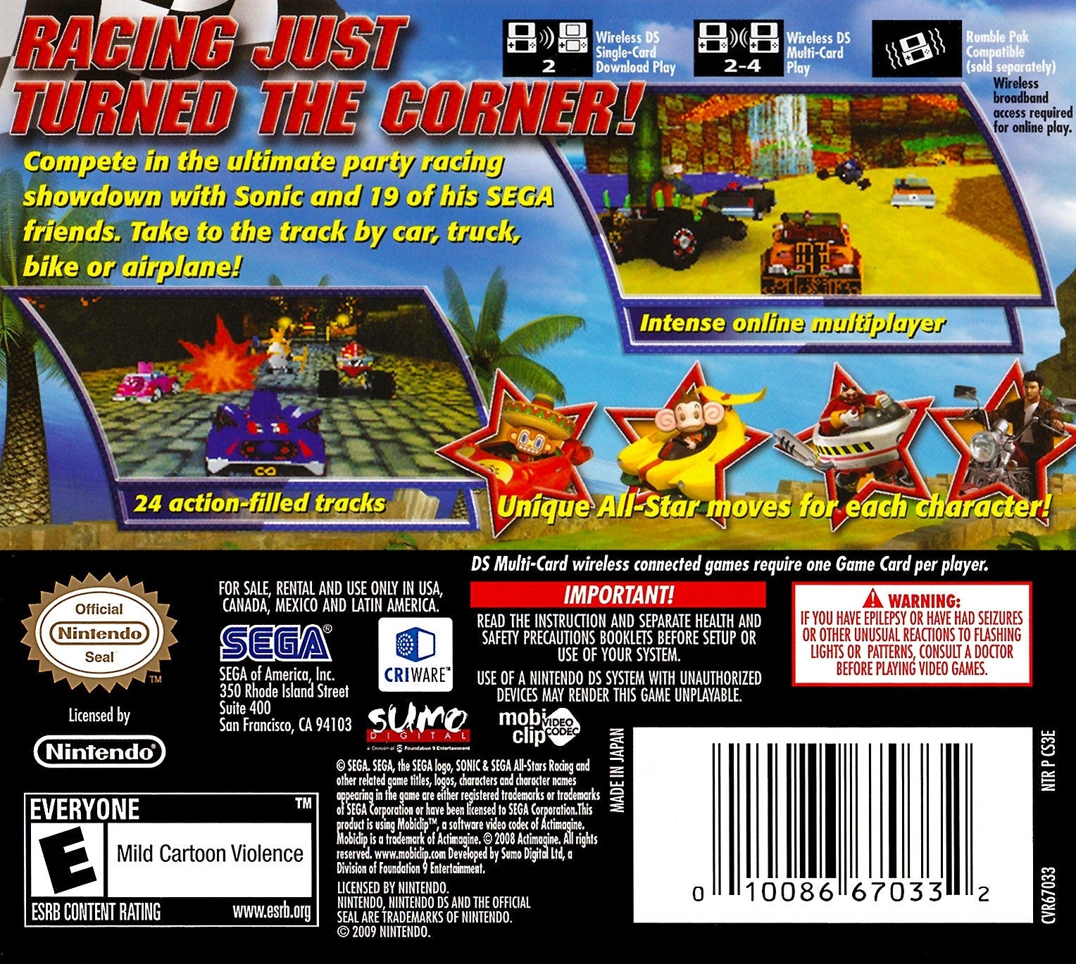 Sonic & Sega All Stars Racing - Nintendo Switch & PS4 Racing Game - Fun Multiplayer Kart Racing for Kids & Adults - Perfect for Family Game Nights & Parties