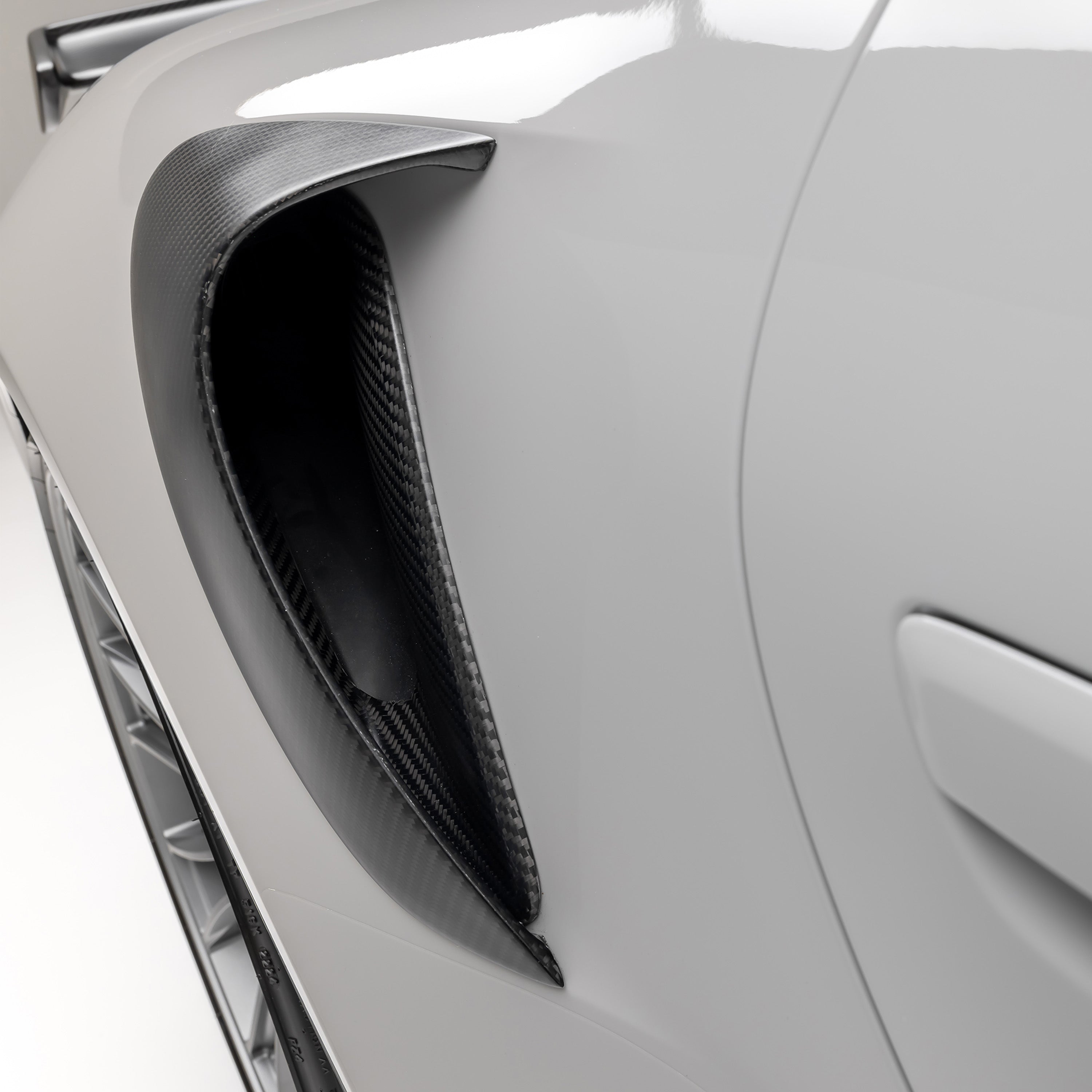 Porsche 992 Turbo S Carbon Fiber Aero Side Intake Trim - High Performance Air Intake Upgrade for 911 Turbo S (2019-2023) | Track & Street Use