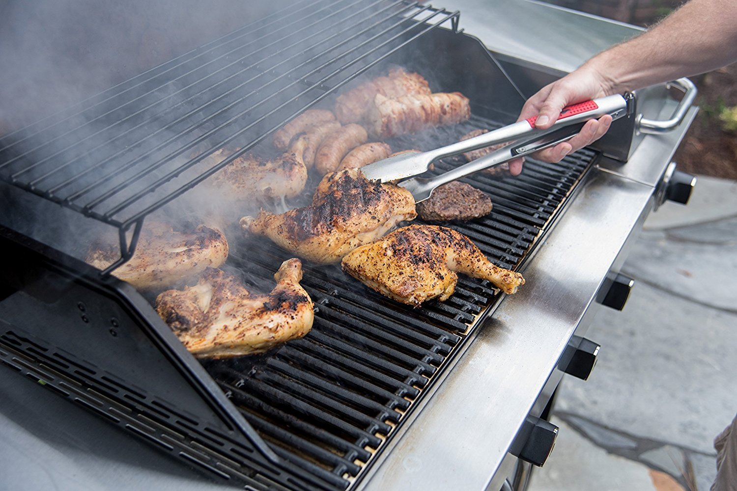 Char-Broil 3-Piece BBQ Grill Tool Set with Comfort Grip Handles - Perfect for Backyard Grilling, Camping & Outdoor Cooking