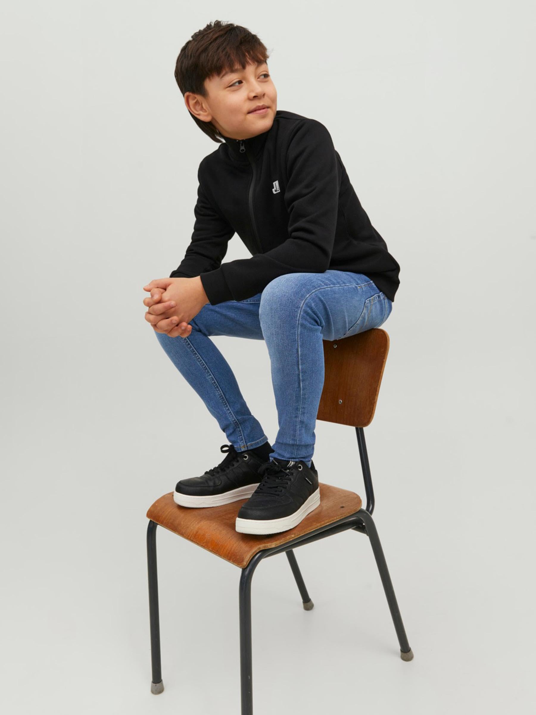 JACK & JONES Boys' Denim Jeans for Kids - Comfortable Stretch Fit Casual Pants for School, Play & Everyday Wear