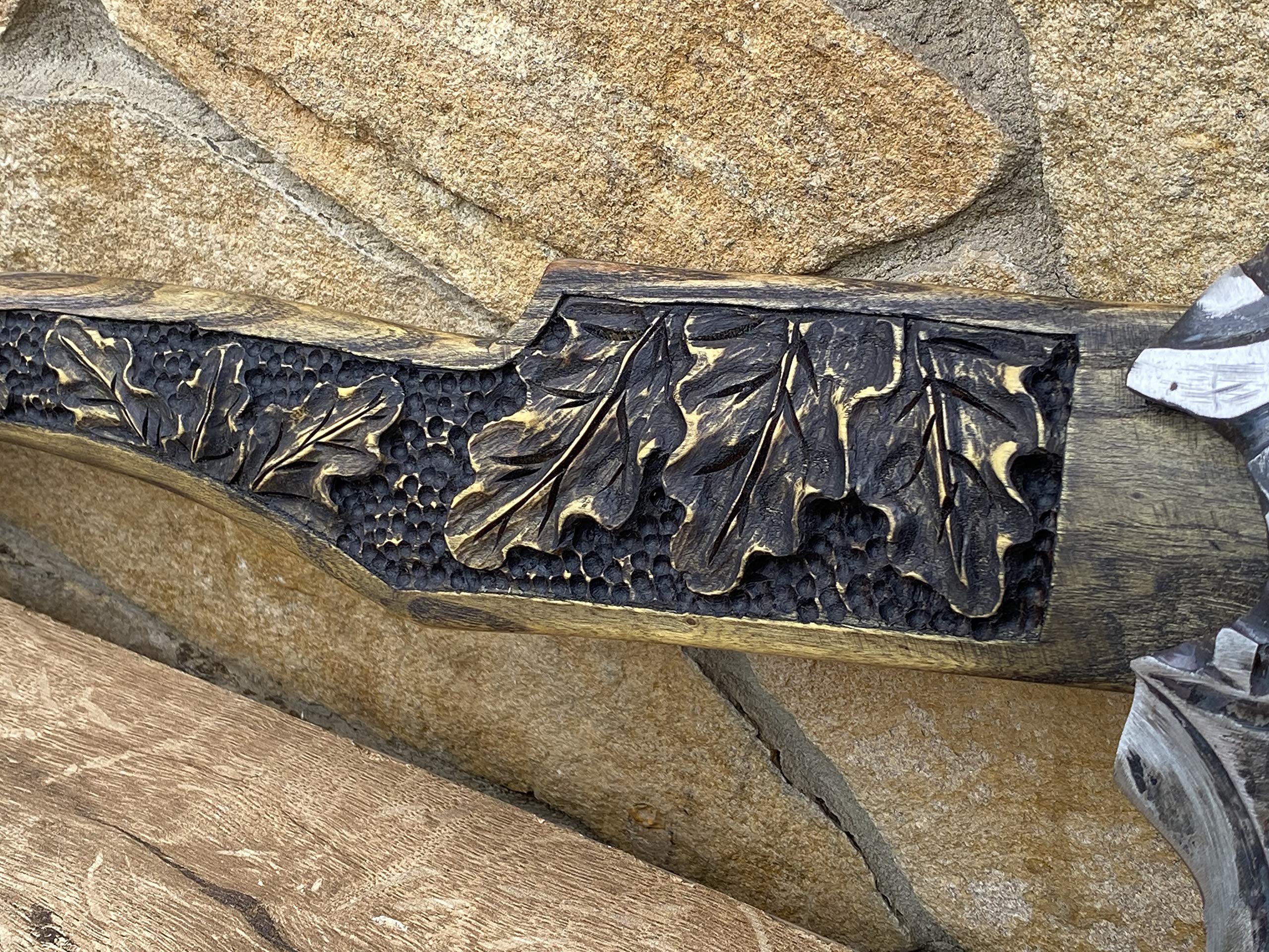 Handcrafted Wolf Head Axe - Unique Gift for Men, Christmas Present, Birthday Gift - Perfect for Outdoor Adventures, Camping & Survival Gear