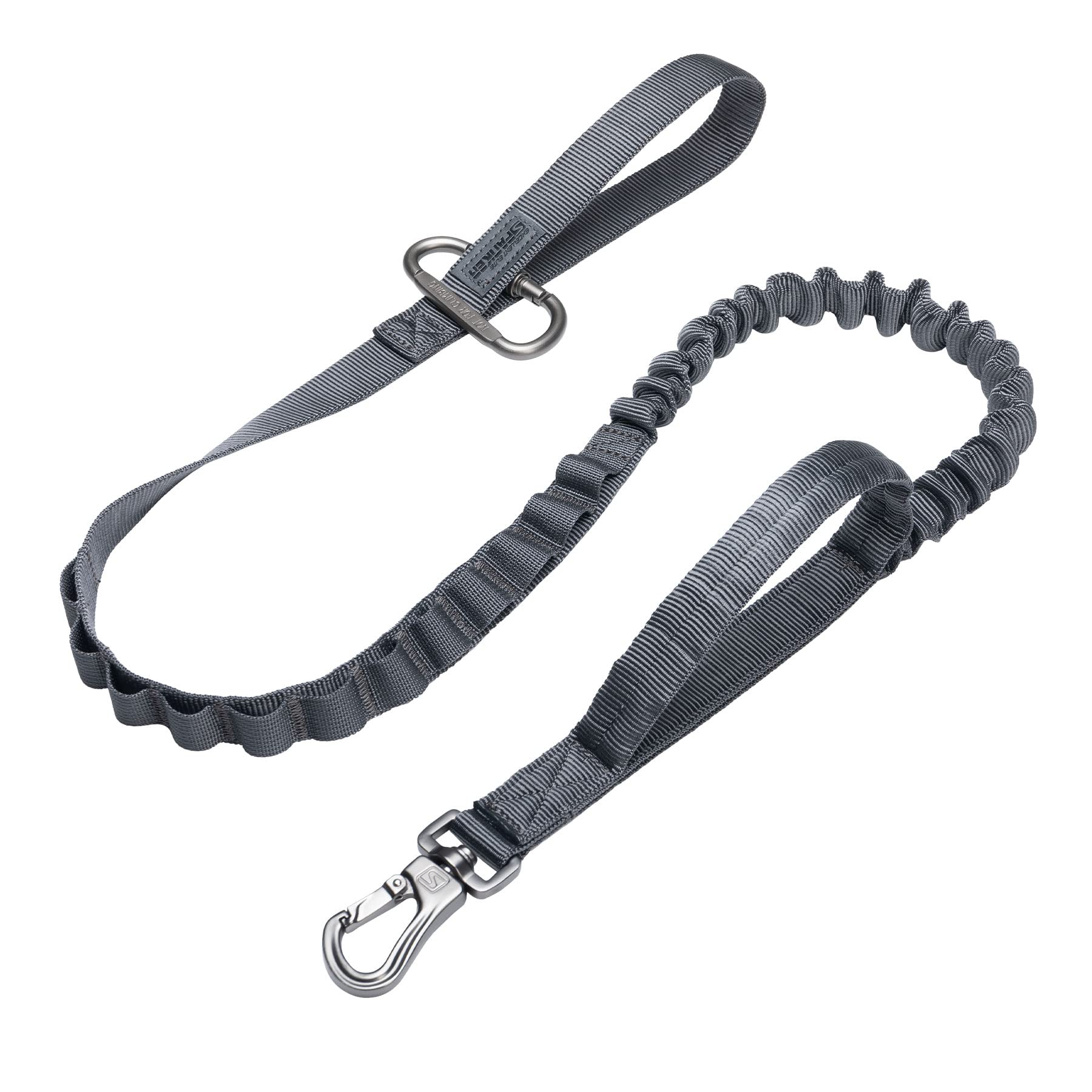 Tactical Dog Collar - Adjustable Nylon K9 Collar with Bungee Leash for Military & Police Dogs - Perfect for Training, Outdoor Adventures & Security Work