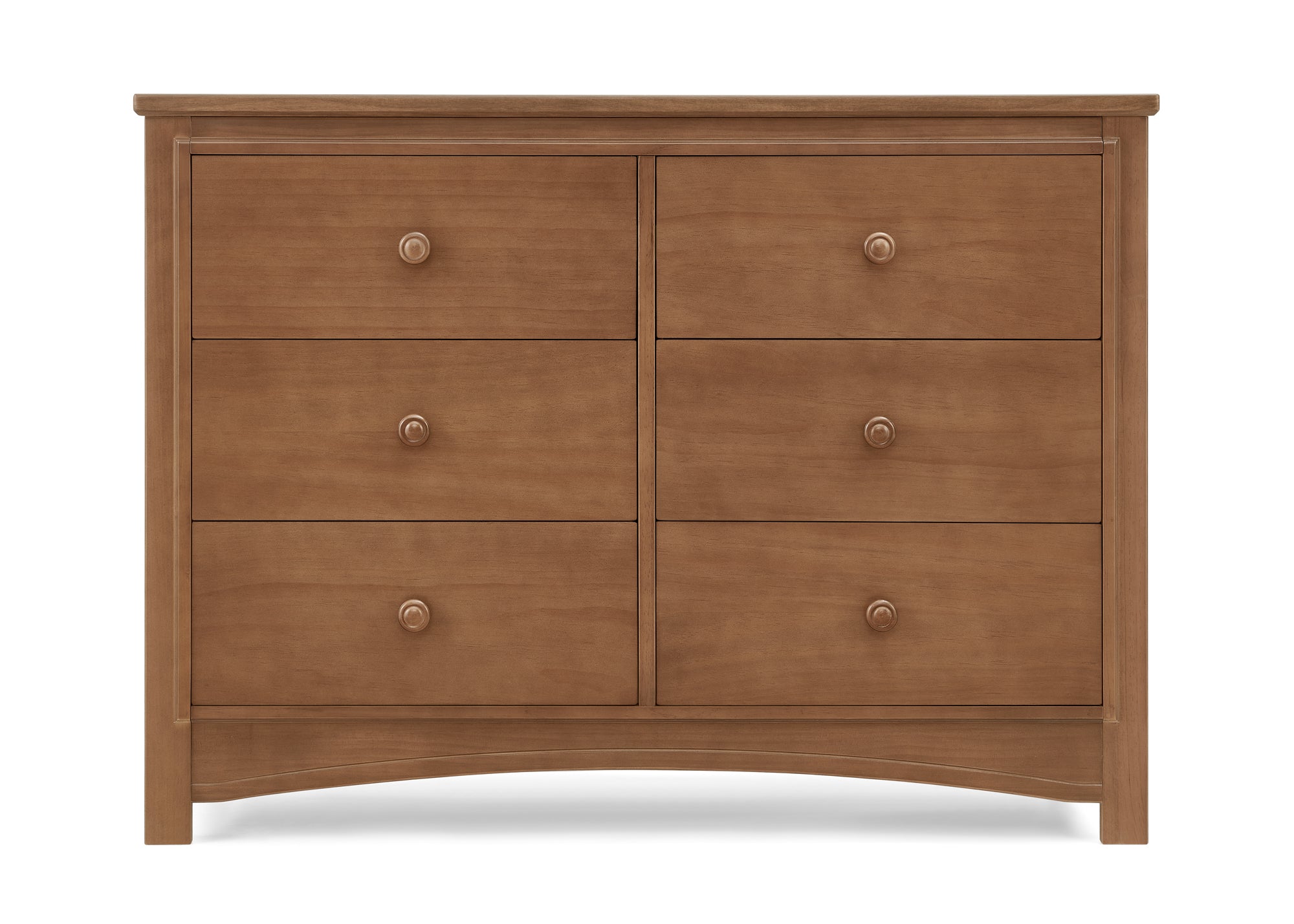 Perry 6 Drawer Dresser with Interlocking Drawers - Sturdy Wooden Bedroom Furniture for Closet Organization & Home Storage