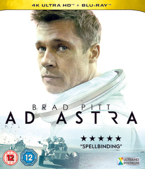 Ad Astra 4K Ultra HD + Blu-ray | Sci-Fi Movie with Brad Pitt | Perfect for Home Theater & Movie Night Entertainment
