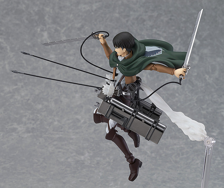 Figma #213 Levi Attack on Titan (Reissue) - Anime Action Figure Collectible for Fans & Display