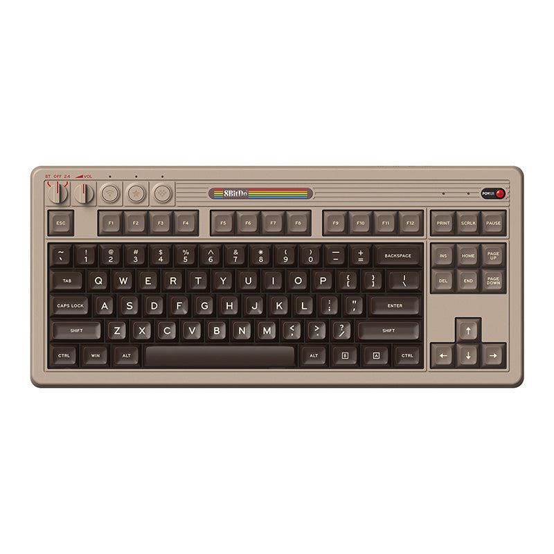 8BitDo Retro Mechanical Keyboard - C64 Edition | Vintage Style USB Wired Keyboard for PC & Mac | Perfect for Gaming, Typing & Retro Computing Enthusiasts