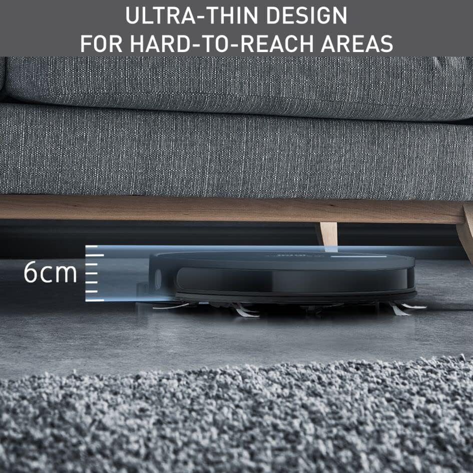 Tefal X Plorer 2-in-1 Robot Vacuum and Mop Cleaner, Ultra Slim Series60 - Smart Home Cleaning for Hardwood Floors & Carpets