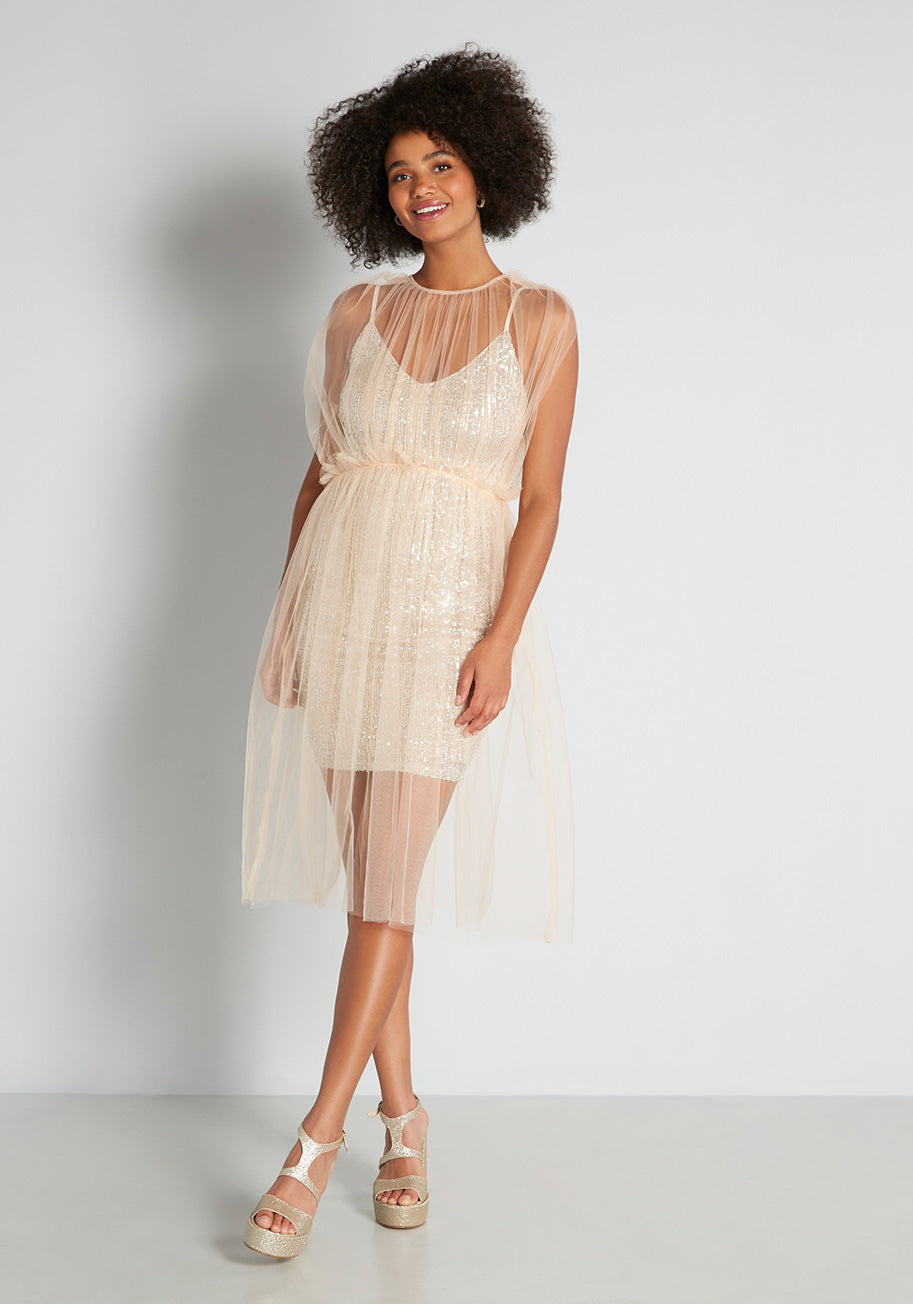 Sheer to Sparkle Mini Dress - Elegant Party & Evening Wear for Women, Perfect for Night Out, Club, Date Night & Special Occasions