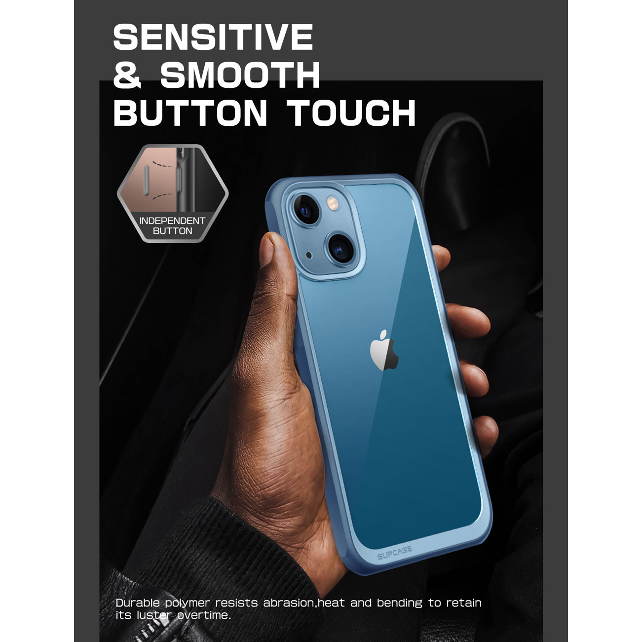 iPhone 13 Case 6.1 Inch - Unicorn Beetle Slim Clear Protective Cover with Shock Absorption in Blue | Perfect for Everyday Use, Travel & Outdoor Activities