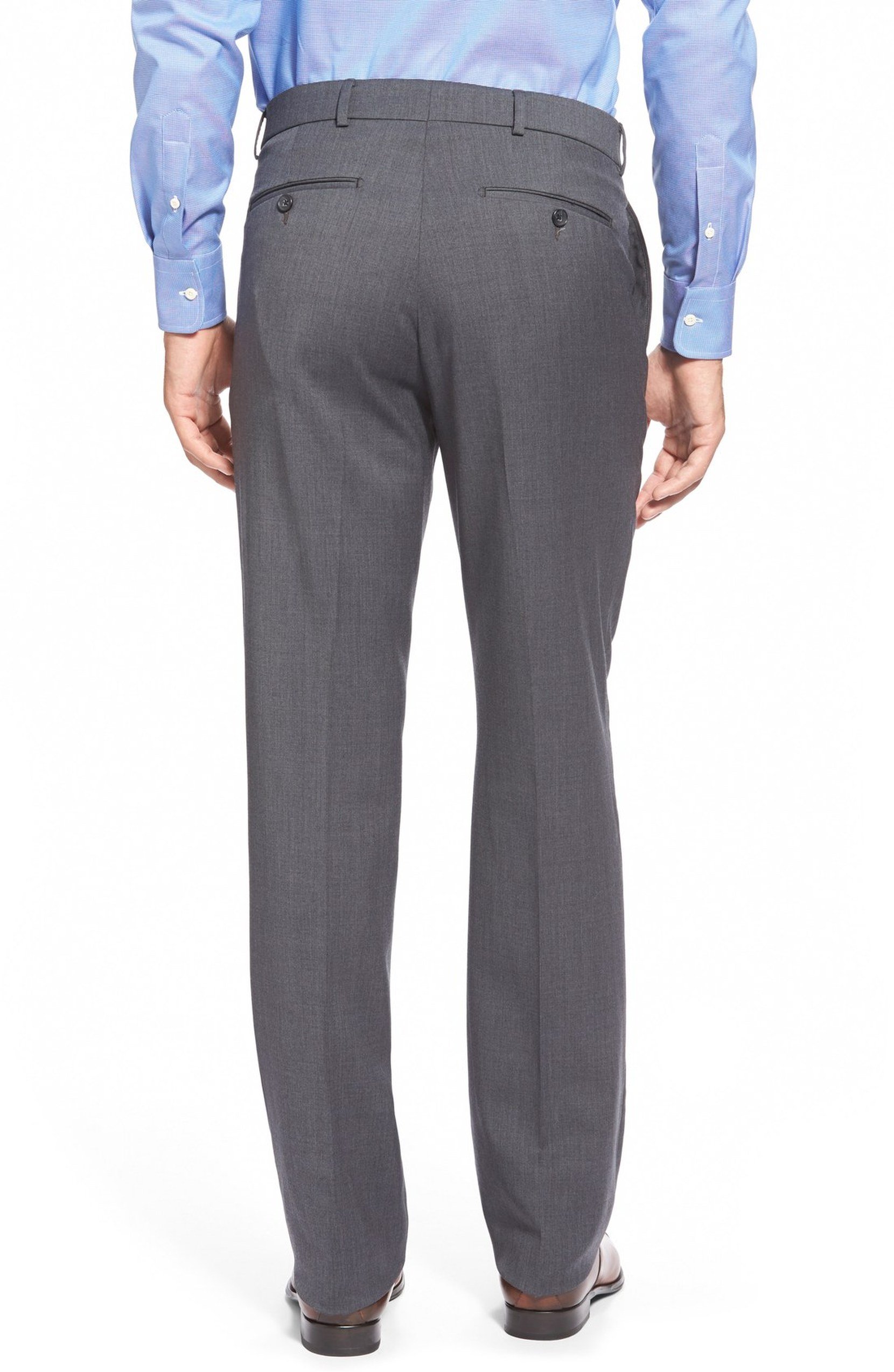 Ballin Men's Soho Modern Fit Super 120's Wool Dress Pants - Premium Business Casual & Formal Office Wear for Professionals