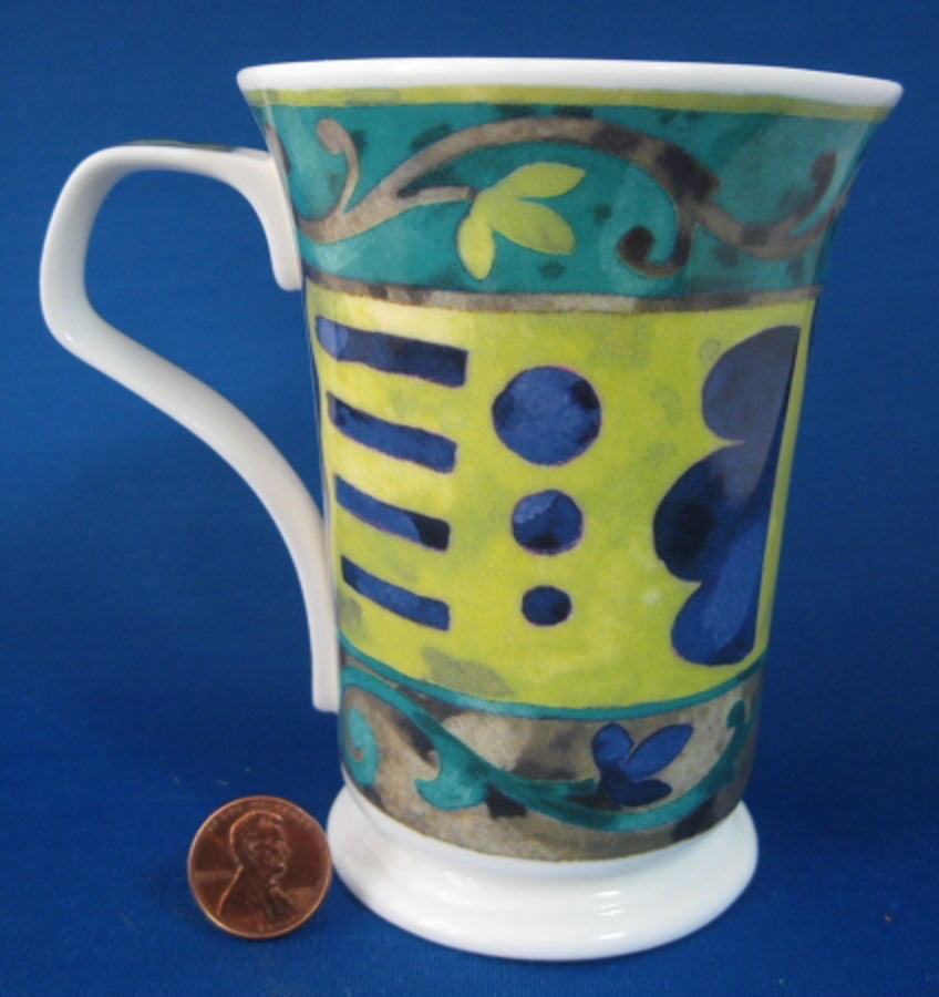 Dunoon Corinth Andrew Whitworth English Bone China Tea Mug - Elegant 2006 Collectible Ceramic Cup for Afternoon Tea, Gifts & Home Decor