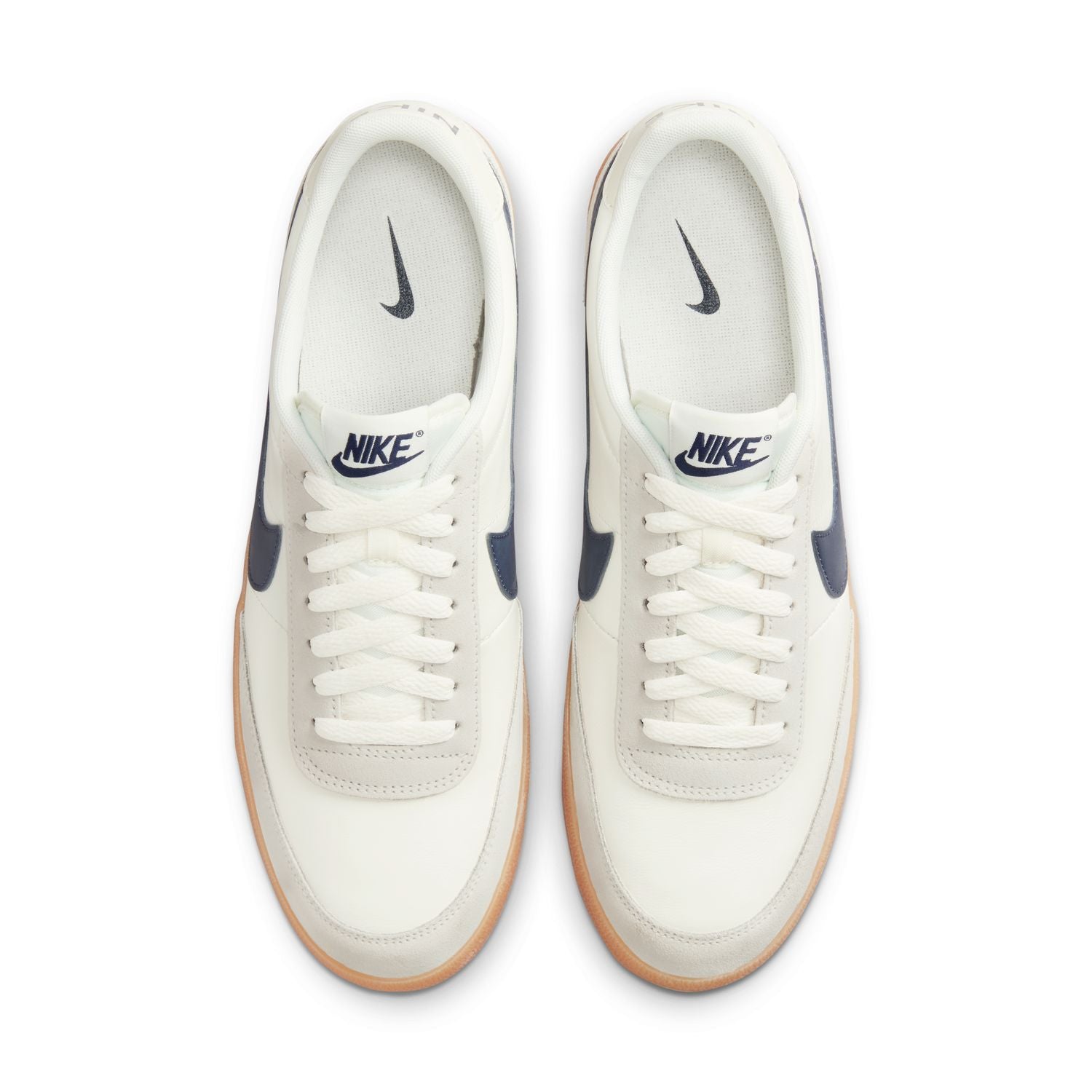 Nike Killshot 2 Sneakers in White & Midnight Navy - Classic Leather Tennis Shoes for Men | Perfect for Casual Wear, Office Style & Everyday Comfort