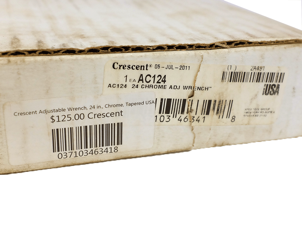 Crescent AC124 24-Inch Chrome Adjustable Wrench - New in Box - Perfect for Plumbing, Automotive Repair & DIY Home Projects