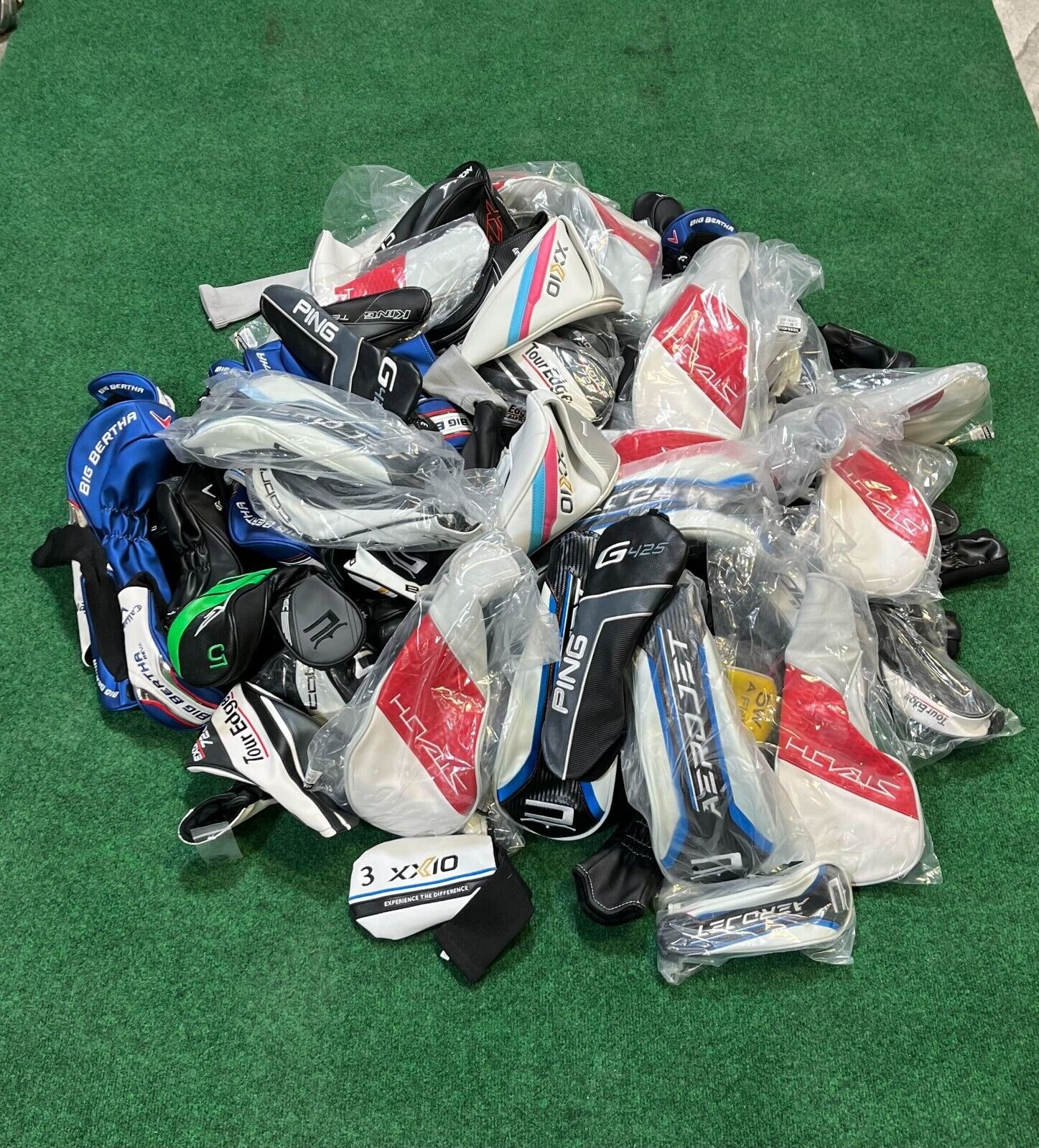 100+ Used Golf Headcovers - Bulk Lot for Golf Club Protection | Perfect for Golfers, Driving Range & Club Storage