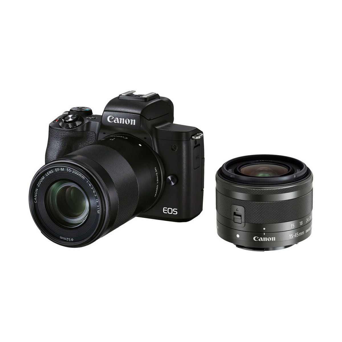 Canon EOS M50 Mark II Mirrorless Camera with 15-45mm & 55-200mm Lenses Kit - Perfect for Vlogging, Travel Photography and YouTube Content Creation