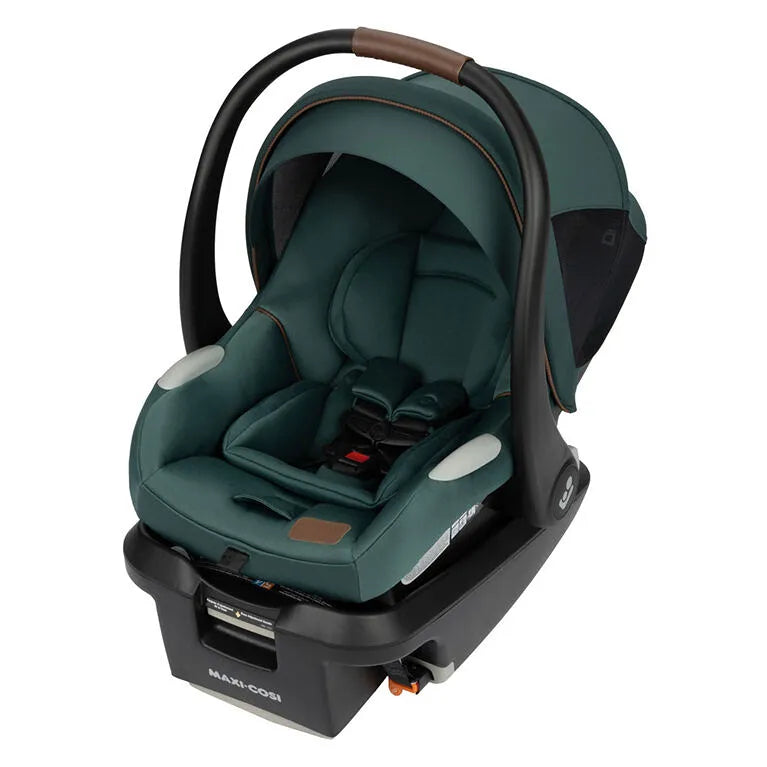 Mico Luxe Infant Car Seat - Essential Green | Safe & Comfortable Baby Car Seat for Newborns & Toddlers | Perfect for Travel, Shopping & Daily Commutes