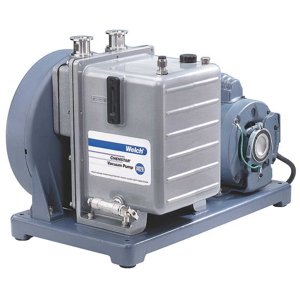 Welch Vacuum 1376N-01 Chemstar Corrosion Resistant Vacuum Pump - 300 LPM, 1 HP, 115V - Ideal for Laboratory, Medical, and Industrial Applications